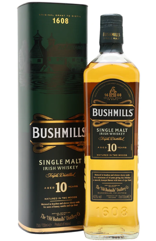 Bushmills 10 Year Old Whiskey 70cl