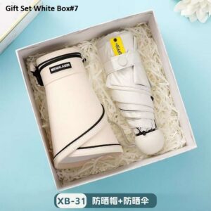 Gift Set White Box#7 - Cap-Umbrella